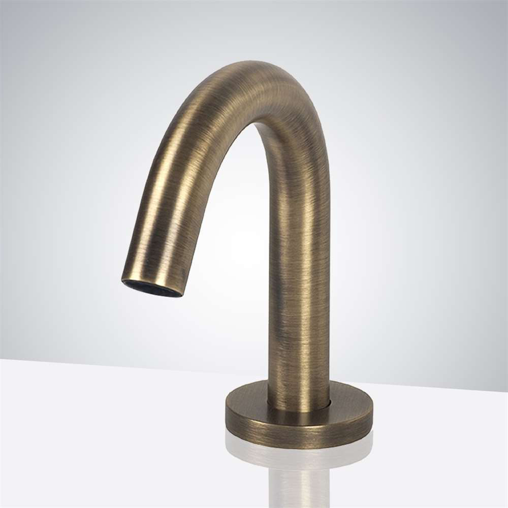 erona Antique Brass Deck Mount Automatic Commercial Sensor Faucet